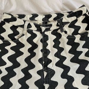 “Cider” denim feel boot leg pant